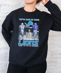 You’ve Made Us Proud Detroit Lions Barry Sanders And Jared Goff Thank You For The Memories Signatures shirt
