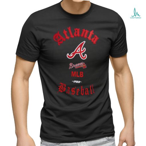 mlb atlanta braves old english men’s crewneck shirt