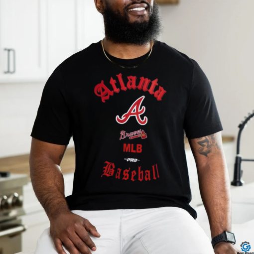 mlb atlanta braves old english men’s crewneck shirt