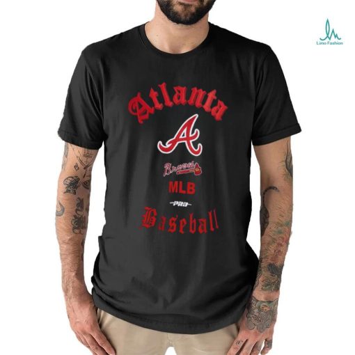 mlb atlanta braves old english men’s crewneck shirt