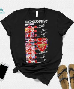 138th anniversary 1886 2024 Arsenal FC player name signatures logo shirt