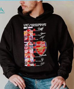 138th anniversary 1886 2024 Arsenal FC player name signatures logo shirt