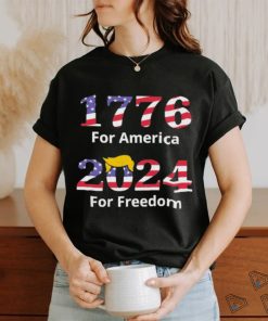 1776 for america 2024 for freedom American flag shirt