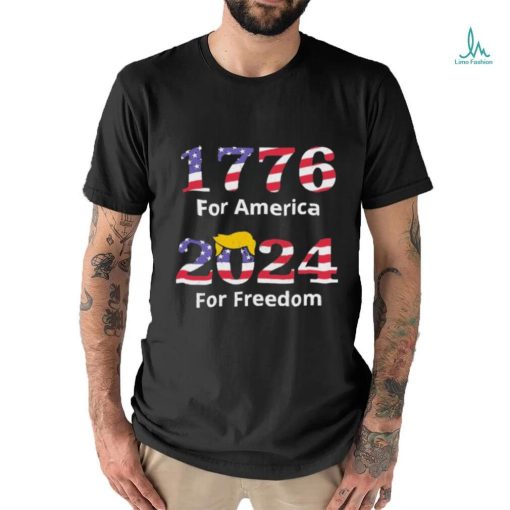 1776 for america 2024 for freedom American flag shirt