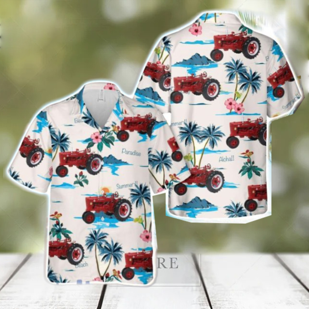 1950 Farmall Cub Tractor Hawaiian Shirt Aloha Beach Summer Shirt 1950 Farmall Cub Tractor Hawaiian Shirt Aloha Beach Summer Shirt