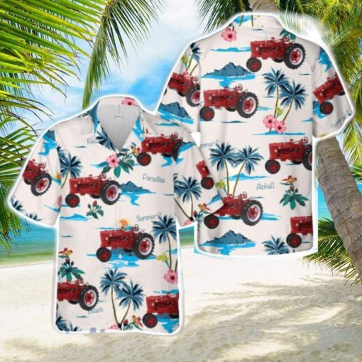 1950 Farmall Cub Tractor Hawaiian Shirt Aloha Beach Summer Shirt