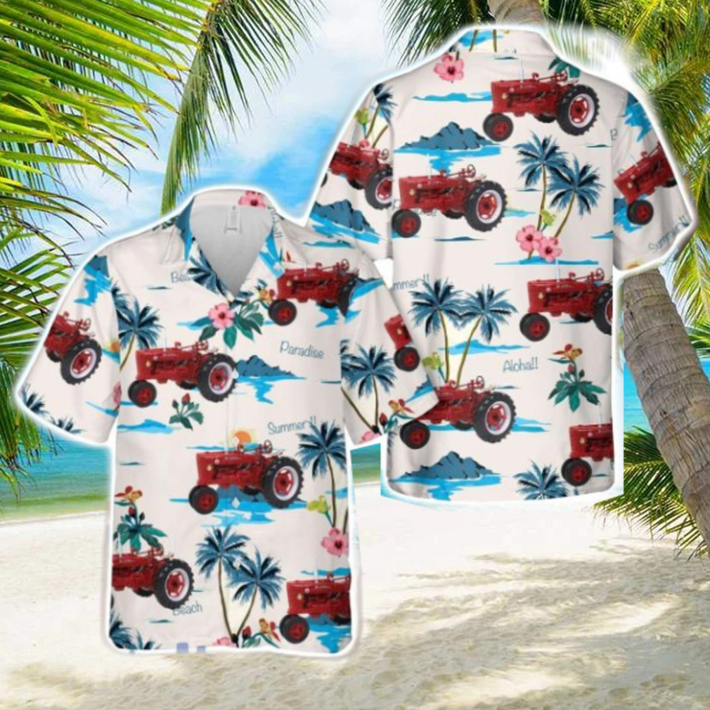 1950 Farmall Cub Tractor Hawaiian Shirt Aloha Beach Summer Shirt 1950 Farmall Cub Tractor Hawaiian Shirt Aloha Beach Summer Shirt