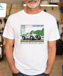 1971 Germany Avus Automobile Race Stamp T Shirt