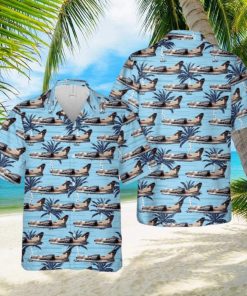 198th Tactical Fighter Squadron A 7d Corsair Ii Button Down Hawaiian Shirt