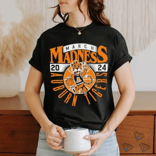 2024 Auburn Tigers March Madness Mascot NCAA logo shirt