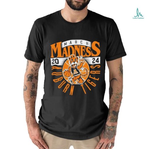 2024 Auburn Tigers March Madness Mascot NCAA logo shirt