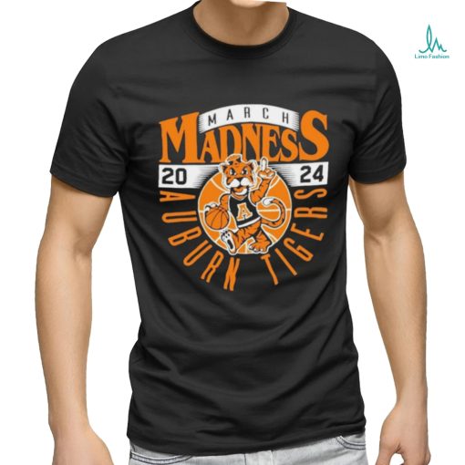 2024 Auburn Tigers March Madness Mascot NCAA logo shirt