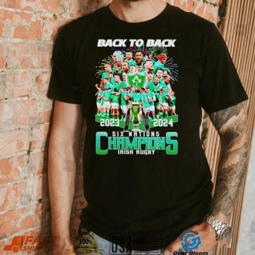 2024 Back To Back Six Nations Champions Irish Rugby shirt
