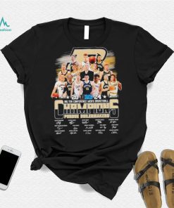 2024 Big Ten Conference men’s basketball Champions Purdue Boilermakers player signatures logo shirt