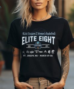 2024 NCAA Division II Women’s Basketball Elite Eight ComfortWash 8 Team Logo Tee shirt