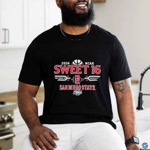 2024 SDSU Aztecs Men’s Basketball Sweet 16 Shirt