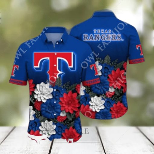 2024 Texas Rangers MLB Baseball Flower Hawaii Shirt