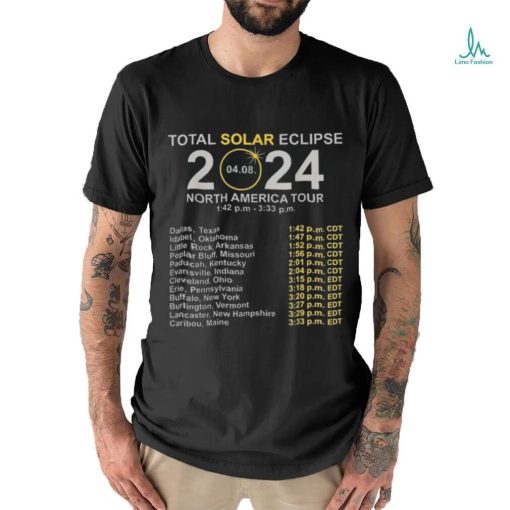 2024 Total Solar Eclipse April 8 Path Of The Eclipse Shirt