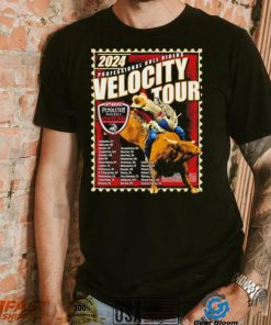 2024 professional bull riders Velocity Tour routing stamp shirt