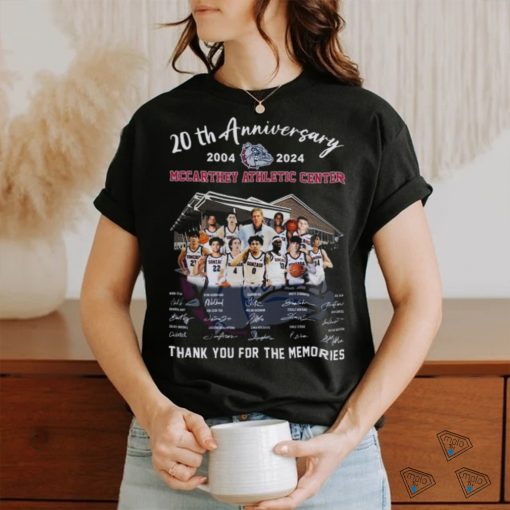 20th Anniversary 2004 2024 Mccarthey Athletic Center Thank You For The Memories Signatures Shirt