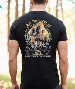 23 Years The Lord Of The Rings – Rings Of Power 2001 2024 Thank You For The Memories Signatures Shirt