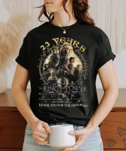 23 Years The Lord Of The Rings – Rings Of Power 2001 2024 Thank You For The Memories T Shirt