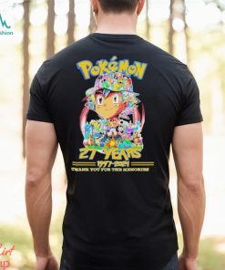 27 Years Anniversary Pokemon 1997 2024 Thank You For The Memories Shirt