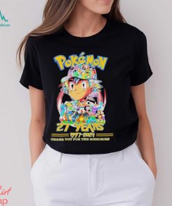 27 Years Anniversary Pokemon 1997 2024 Thank You For The Memories Shirt