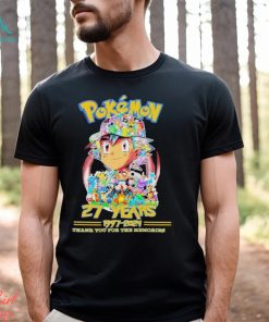 27 Years Anniversary Pokemon 1997 2024 Thank You For The Memories Shirt