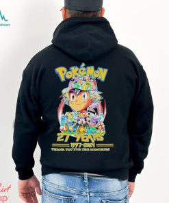 27 Years Anniversary Pokemon 1997 2024 Thank You For The Memories Shirt