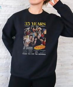 35 Years 1989 – 2024 Seinfeld 09 Seasons 180 Episodes Thank You For The Memories T Shirt