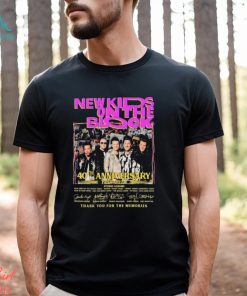 40th Anniversary Of New Kid On The Block 1984 2024 Thank You For The Memories Signatures Shirt