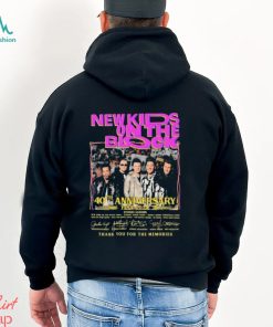 40th Anniversary Of New Kid On The Block 1984 2024 Thank You For The Memories Signatures Shirt