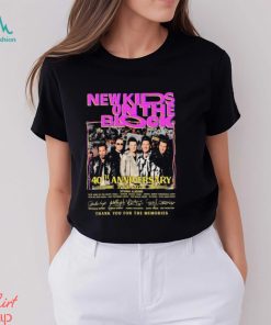 40th Anniversary Of New Kid On The Block 1984 2024 Thank You For The Memories Signatures Shirt