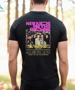 40th Anniversary Of New Kid On The Block 1984 2024 Thank You For The Memories Signatures Shirt