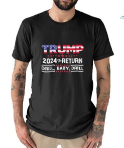 4th Of July Trump 2024 Drill Baby Drill Us Flag Republican Shirt