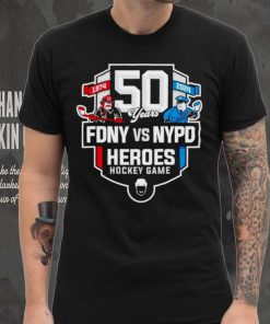 50 years 1974 – 2024 FDNY vs NYPD Heroes Hockey Game shirt
