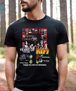 51 Years Of 1973 2024 Kiss Band Thank You For The Memories Shirt