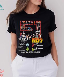 51 Years Of 1973 2024 Kiss Band Thank You For The Memories Shirt, hoodie, sweater, long sleeve and tank top 51 Years Of 1973 2024 Kiss Band Thank You For The Memories Shirt