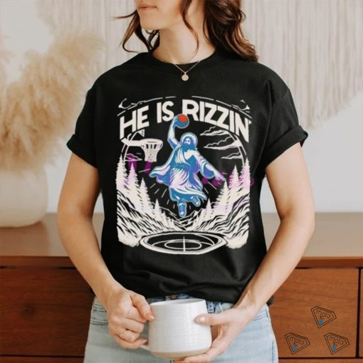 90s He Is Risen Easter Funny Meme jesu basketball shirt