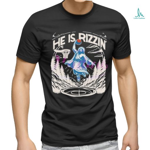 90s He Is Risen Easter Funny Meme jesu basketball shirt