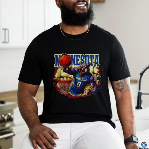 90s Style Basketball Wolf Minnesota shirt