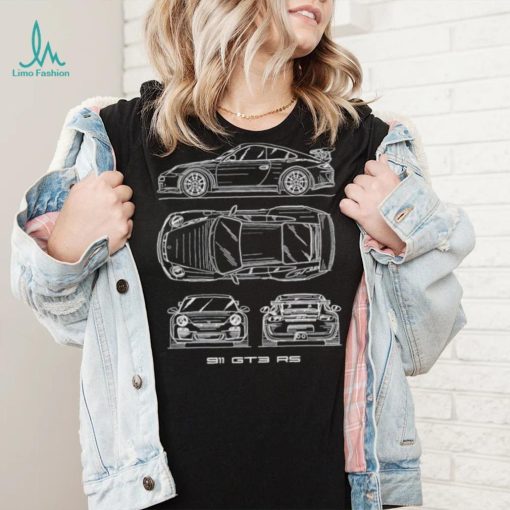 911 GT3 RS blueprint every angle shirt