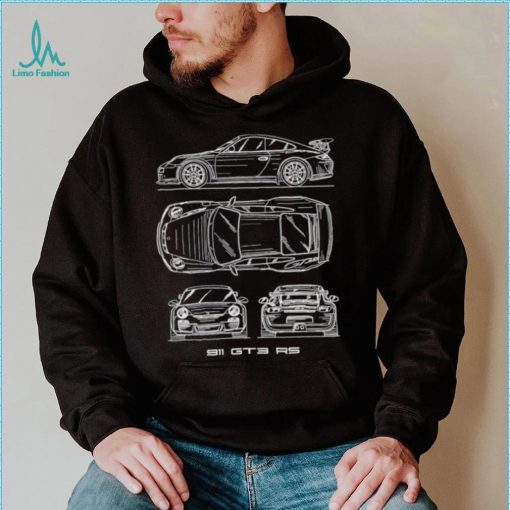911 GT3 RS blueprint every angle shirt