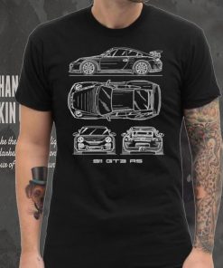 911 GT3 RS blueprint every angle shirt