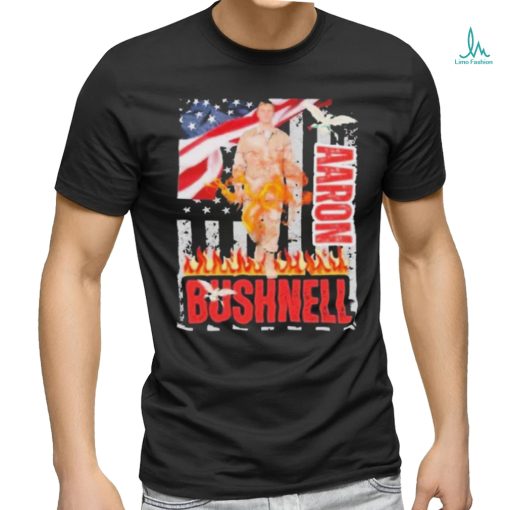 Aaron Bushnell American Flag T shirt