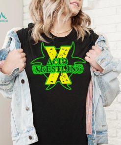 Acid wrestling X professional wrestler black logo shirt, hoodie, sweater, long sleeve and tank top Acid wrestling X professional wrestler black logo shirt
