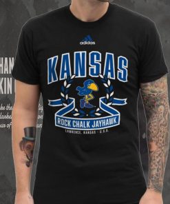 Adidas Men's Kansas Jayhawks Black Class Dismissed T Shirt