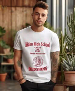 Aiden High School class of 1947 60th reunion Redskins shirt