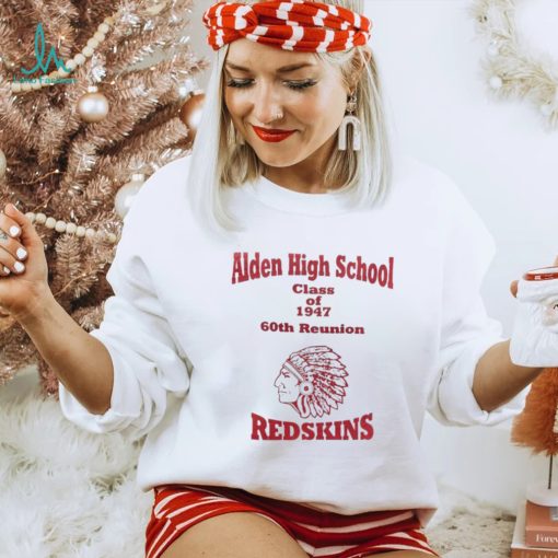 Aiden High School class of 1947 60th reunion Redskins shirt